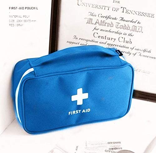 Portable First Aid Kit Storage Bag - Compact Emergency Medical Organizer Pouch for Home, Travel, Car & Outdoor Activities