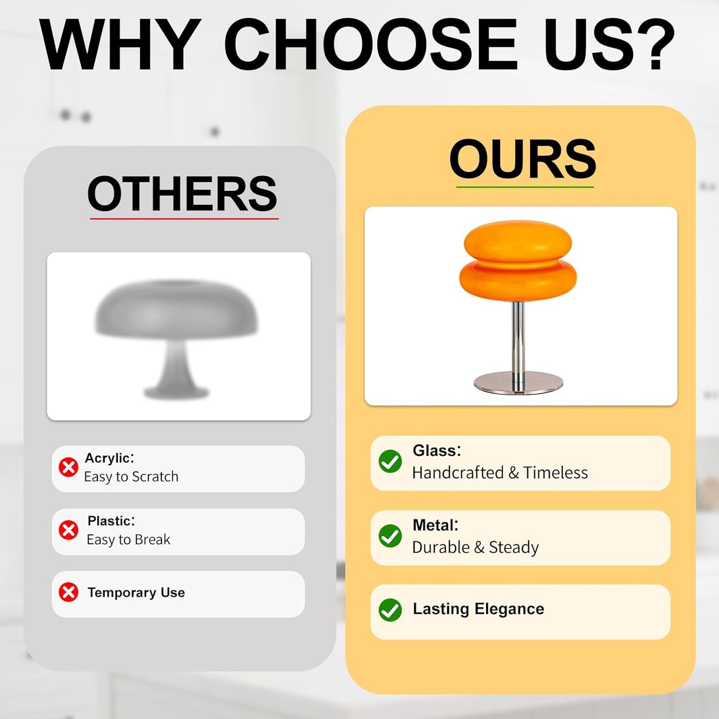 Double Mushroom Rechargeable Table Lamp – Modern Design & Eye-Catching Glow