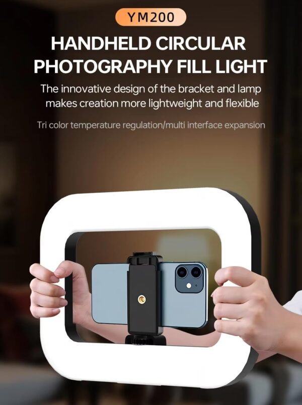 YM200 Portable Camera Ring Light & Video Rig - Professional Content Creation Tool