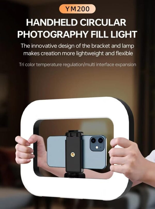 YM200 Portable Camera Ring Light & Video Rig - Professional Content Creation Tool