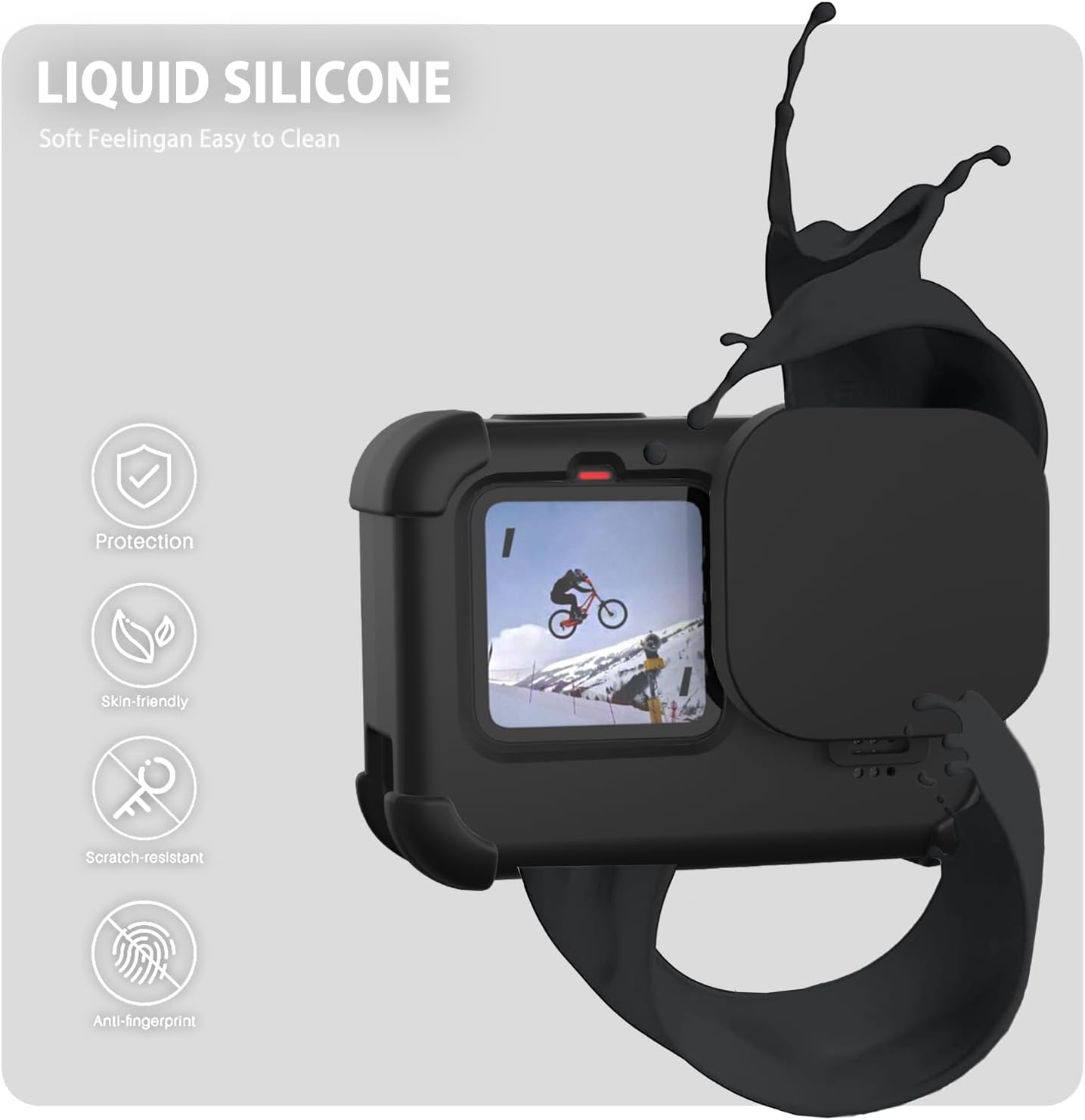 GoPro Silicone Sleeve Case - Hero 12 / 11 / 10 / 9 Protective Cover