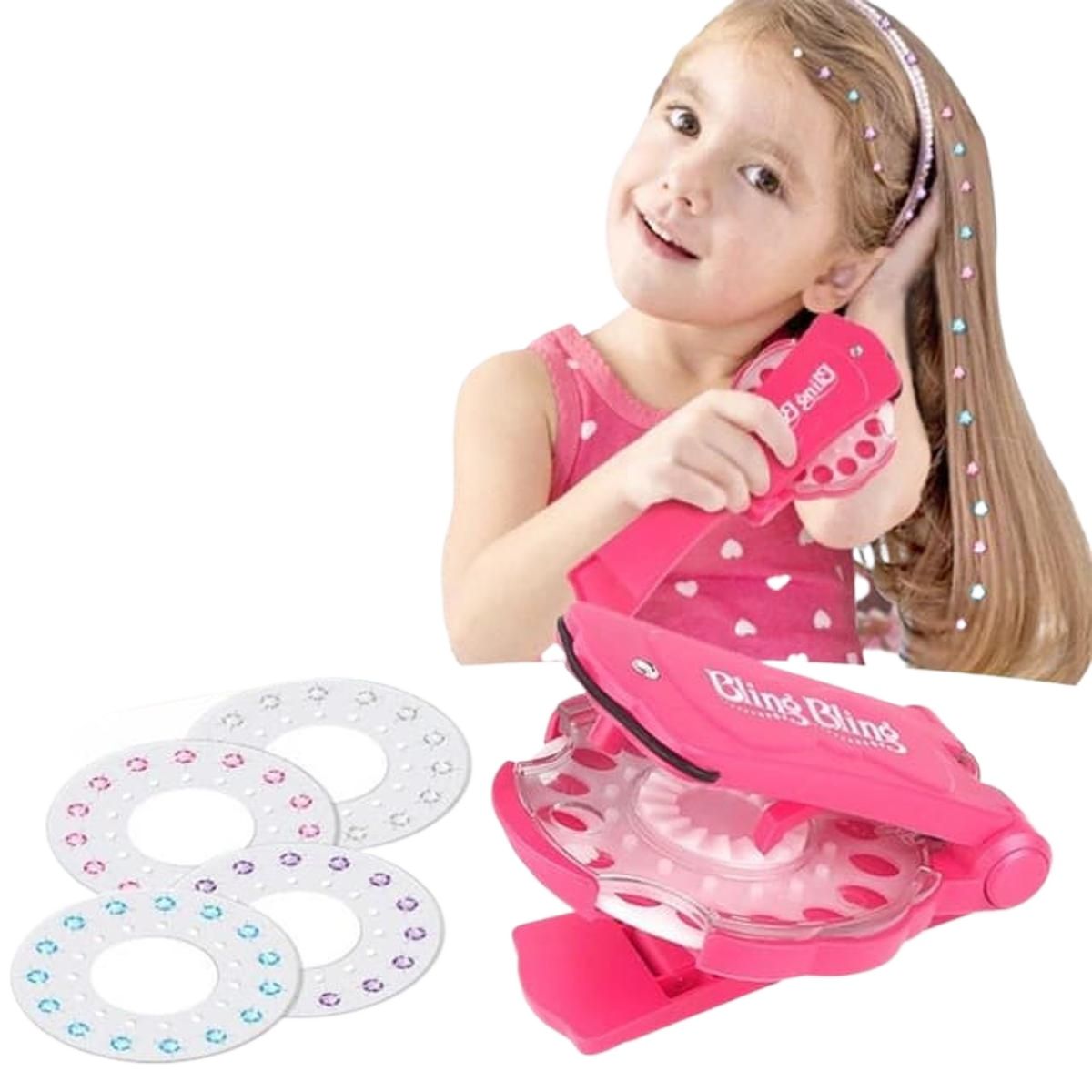 Hair Stick Drill Shiny Makeup Toy Stapler Fashion Hair Stick Drill