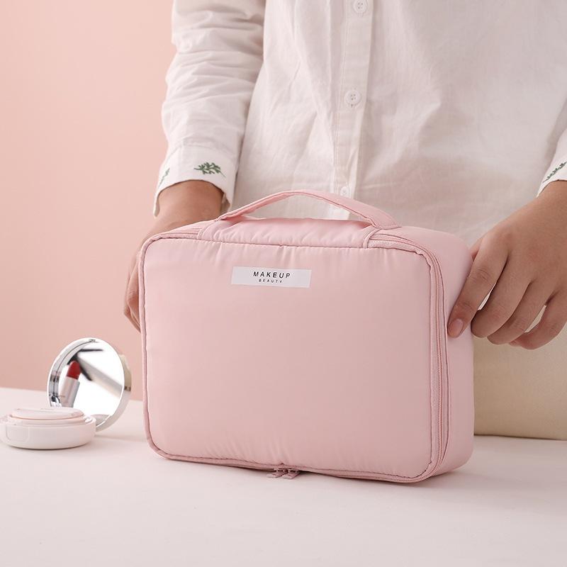 Waterproof Travel Make Up Storage Bag with Pouch For Women Toiletries Organizer Pouch Female Large Capacity Portable Cosmetic Bag
