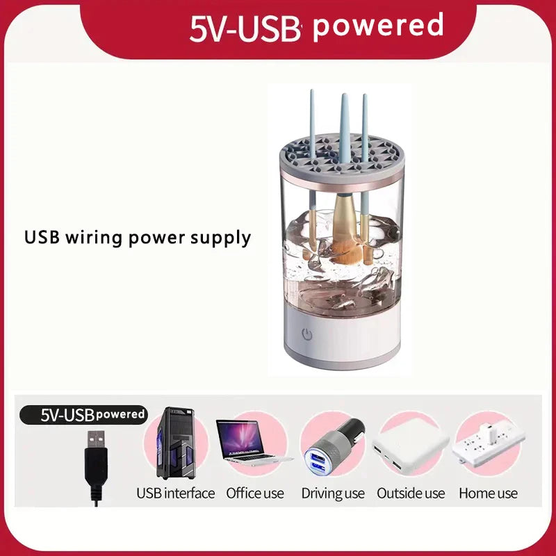 Automatic Makeup Brush Cleaner & Dryer - Professional Cosmetic Tool Washer