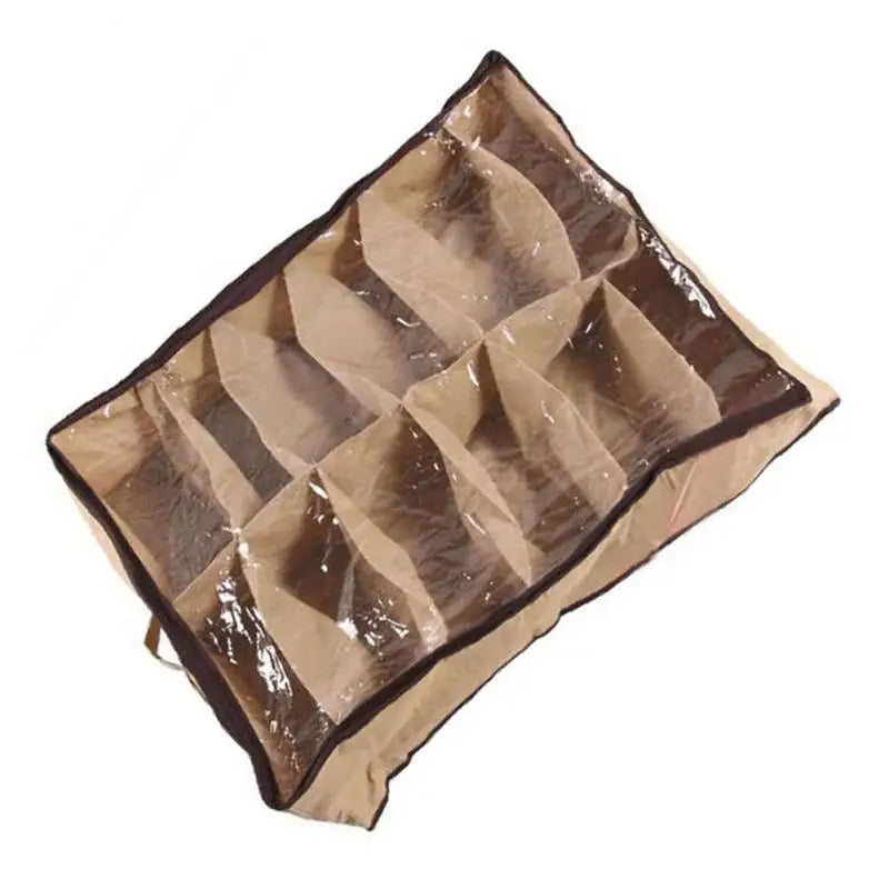 Shoe Organiser - Brown 12 Pair