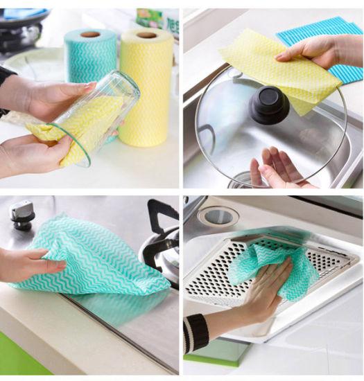 Multi-Purpose Kitchen Cleaning Reusable Wipes Multi-Colour 1Roll (25 Sheets)