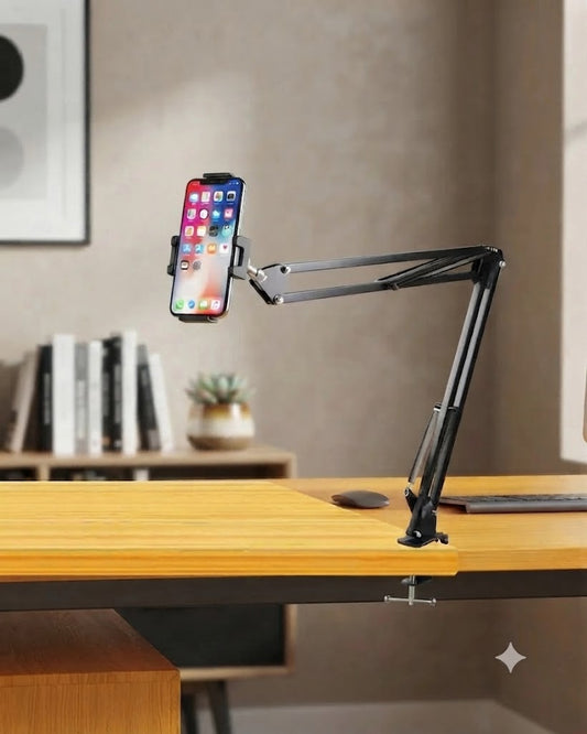 Adjustable Tablet & Phone Stand - Flexible Desktop Lazy Bracket Mount for Bed, Desk & Live Streaming