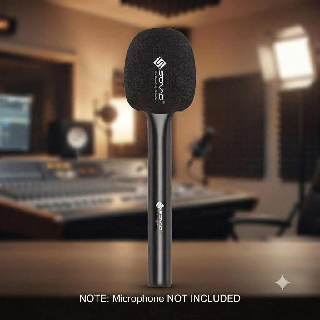 SOVO Professional Interview Handle Microphone | Handheld Mic Stick