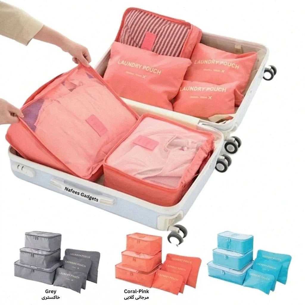 6-in-1 Travel Storage Bag Set | Options Available