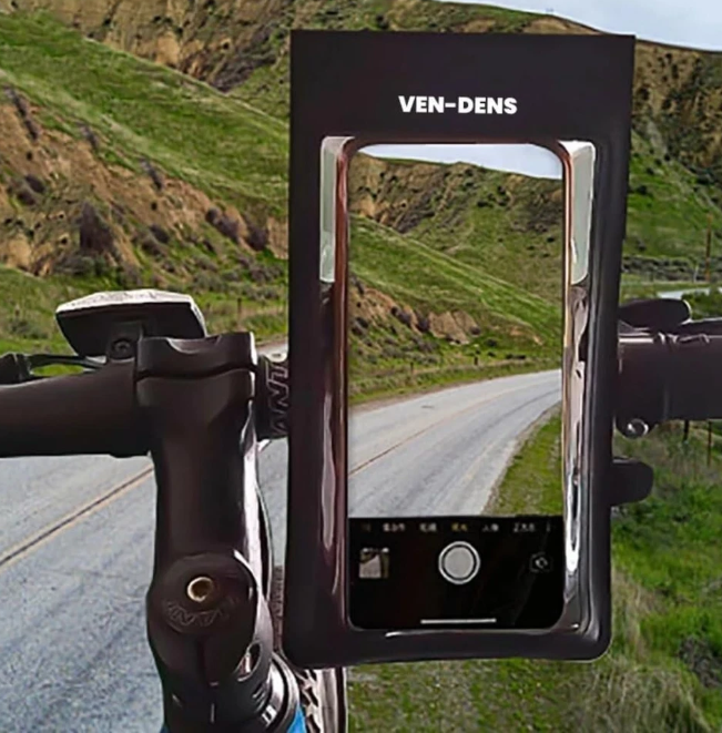VEN-DENS Universal Waterproof Bike Phone Holder – 360° Rotation Touch Screen Mobile Mount for Cycles & Motorcycles