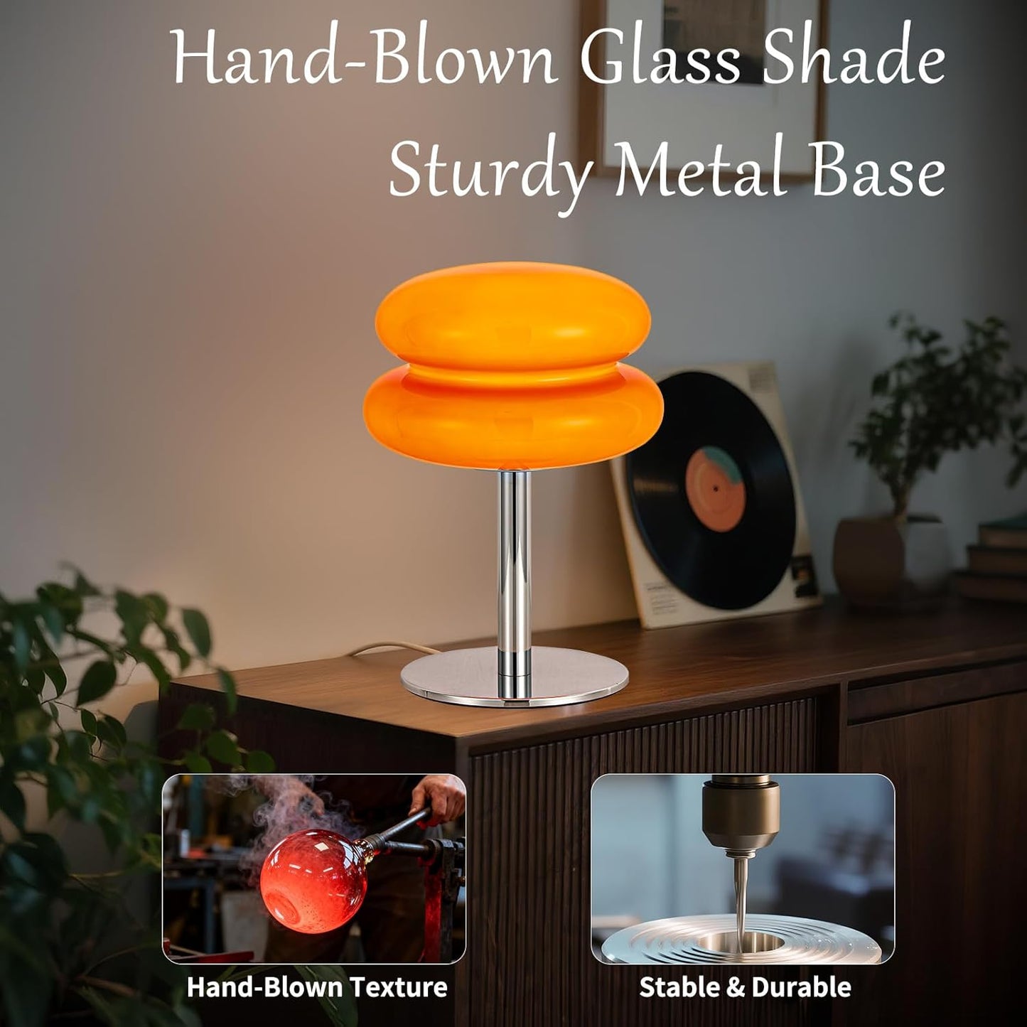 Double Mushroom Rechargeable Table Lamp – Modern Design & Eye-Catching Glow