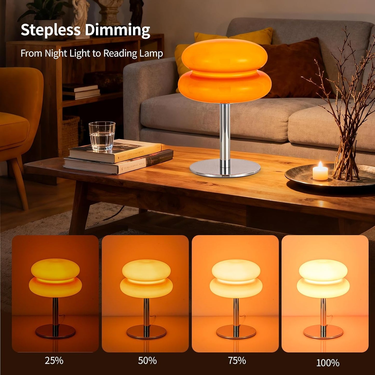 Double Mushroom Rechargeable Table Lamp – Modern Design & Eye-Catching Glow