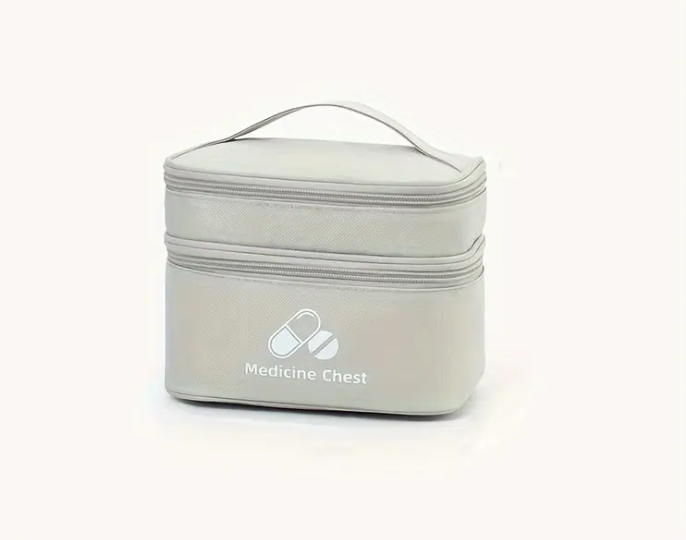 Portable Double Layer Medicine Storage Bag | First Aid Pouch