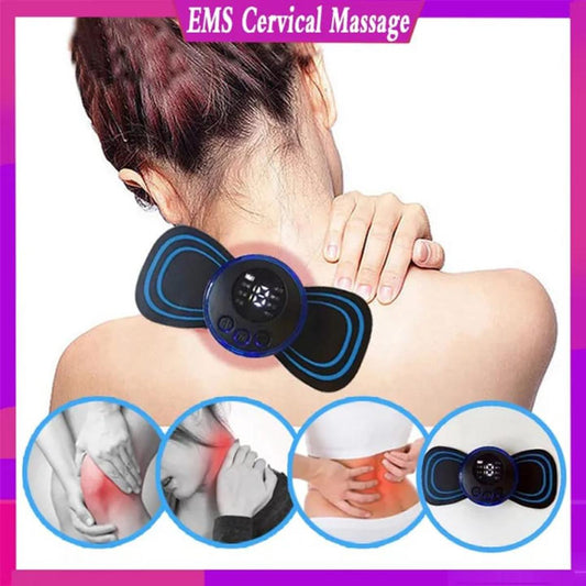 Wireless Portable Rechargeable Full Body Mini Massager for Pain Relief Neck Massager Cervical Spine Massager for Body Pain Relief