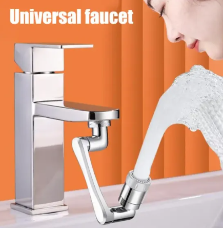 Universal Rotating Water Faucet Tap Plastic 2 Modes Nozzle