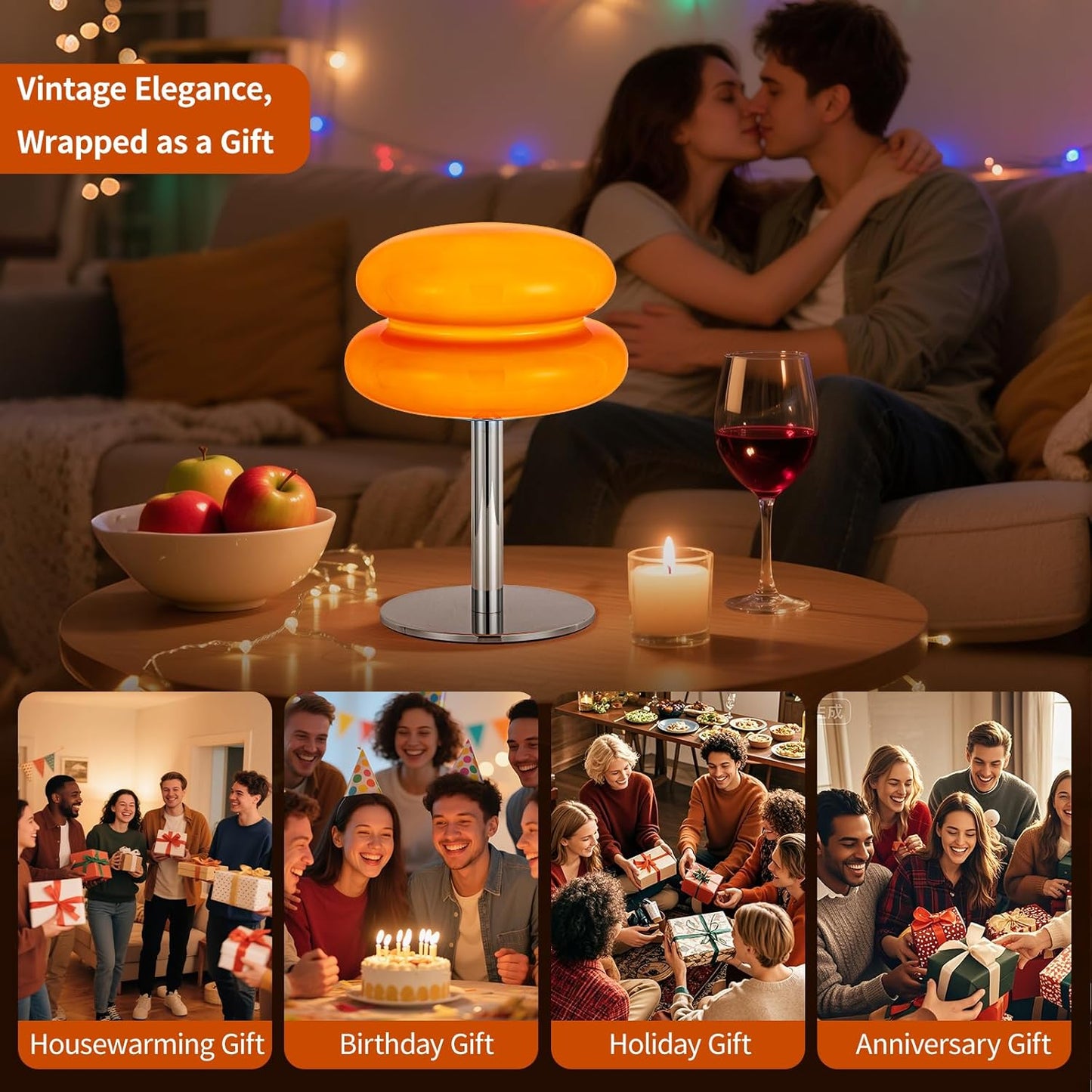 Double Mushroom Rechargeable Table Lamp – Modern Design & Eye-Catching Glow