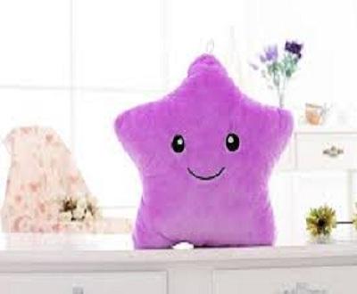 Star LED Pillow ( Available InPurple Colour only )