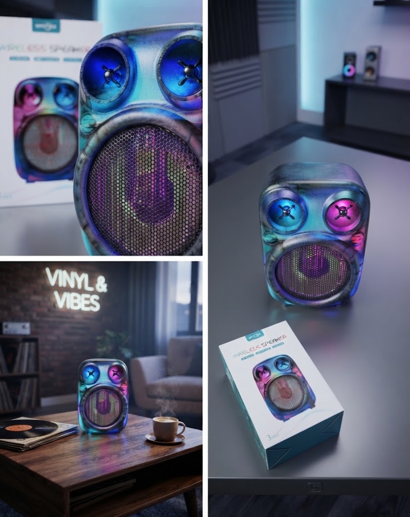 GTS-2003 Wireless Bluetooth Speaker - RGB Light