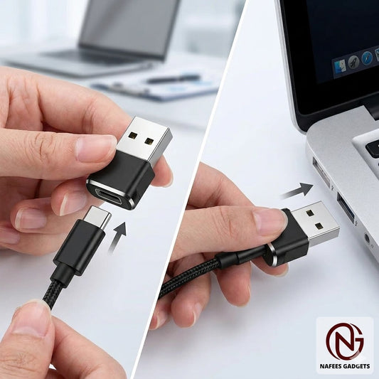USB 3.0 Male to Type-C Female Fast Charging OTG Adapter