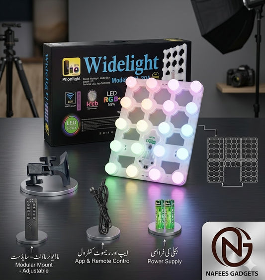 Widelight WV-305A LED Photography & Video Studio Fill Light - Professional Panel Light with Remote Control