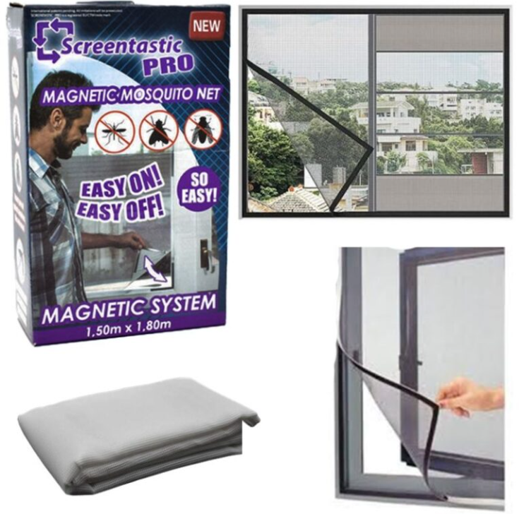 Magnetic Window Mosquito Net - No-Tools Installation Insect Screen