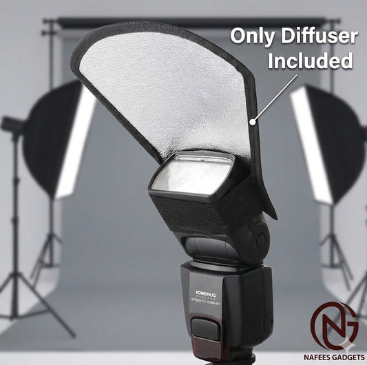 Universal Flash Speedlite Softbox Diffuser - Portable Reflector for Professional Photography