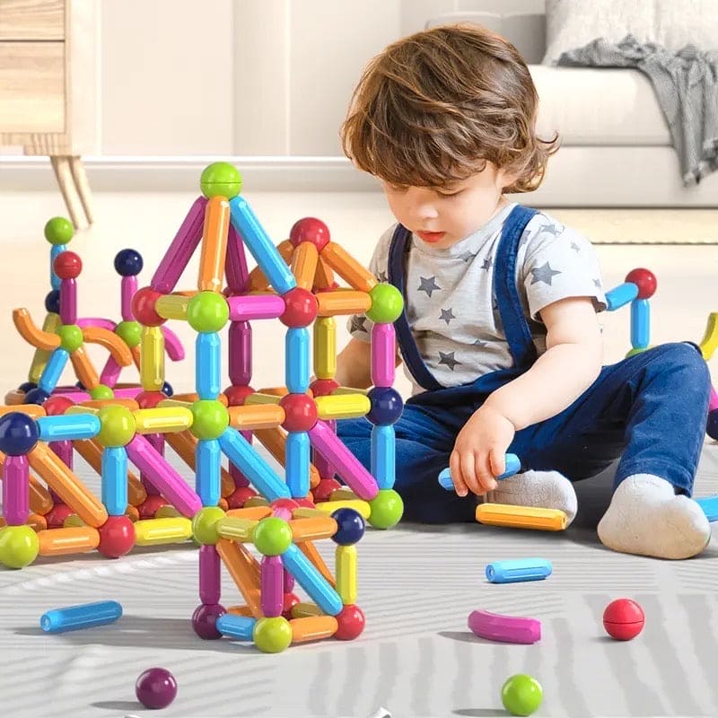 25 PCS Magnetic Sticks & Balls Building Set – Educational STEM Toy for Kids