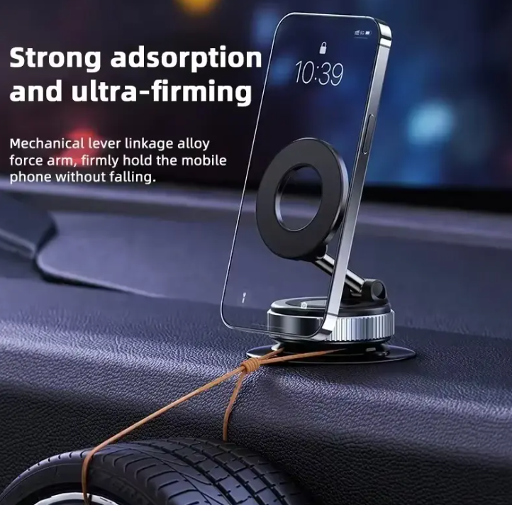 Ultra-Strong Electric Vacuum Suction Magnetic Car Mount
