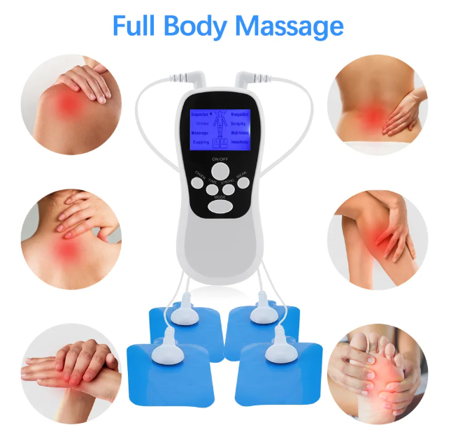 Electric Rechargeable body Massager Health Tens Acupuncture Digital Therapy Machine device Relaxing massage & Relaxation