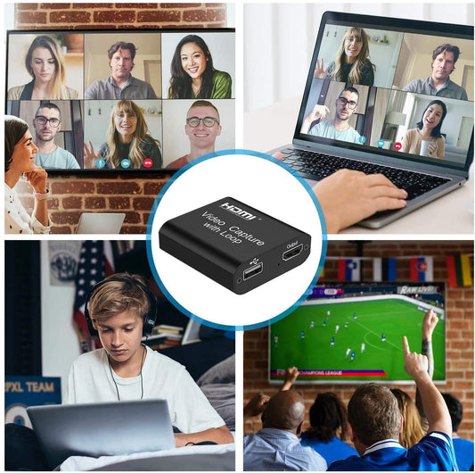 HDMI Video Capture Card with Loop Out 4K 1080p USB Live Streaming Device