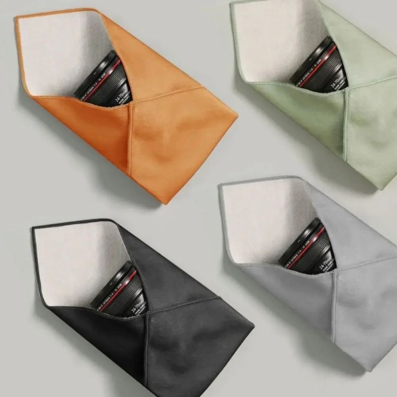 Waterproof Camera Lens Protective Wrap Cloth - Magic Origami Wrap for DSLR Lens, Flash & Gadgets (Multi-Color)