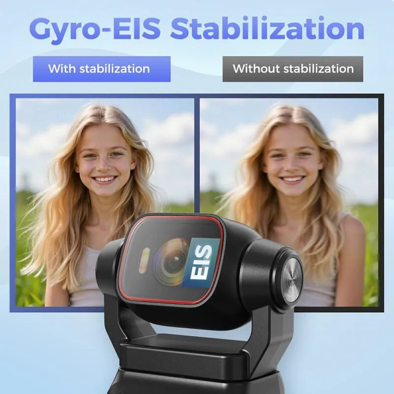 L18 4K Ultra HD Pocket Action Camera | 180° Rotatable Gimbal Lens for Vlogging