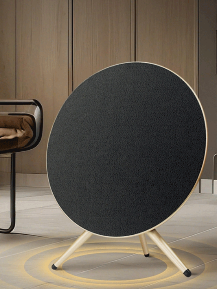 Lp18 Ufo Audio Space Wireless Bluetooth Loud Volume Home Theater Speaker Black Gold