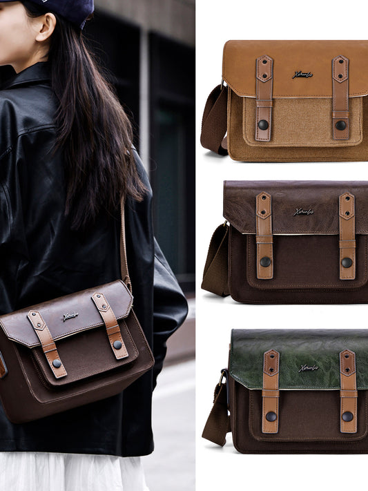 Vintage Canvas Mirrorless Camera Bag - Retro DSLR Shoulder Crossboady Bag