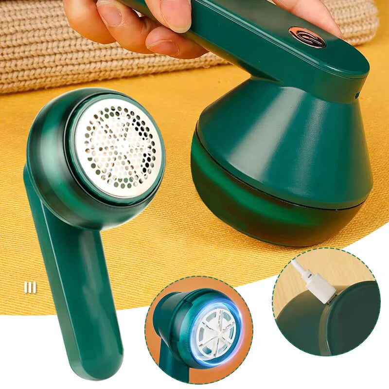 Portable Electric Fabric Shaver & Lint Remover - Rechargeable Clothes Fuzz Remover