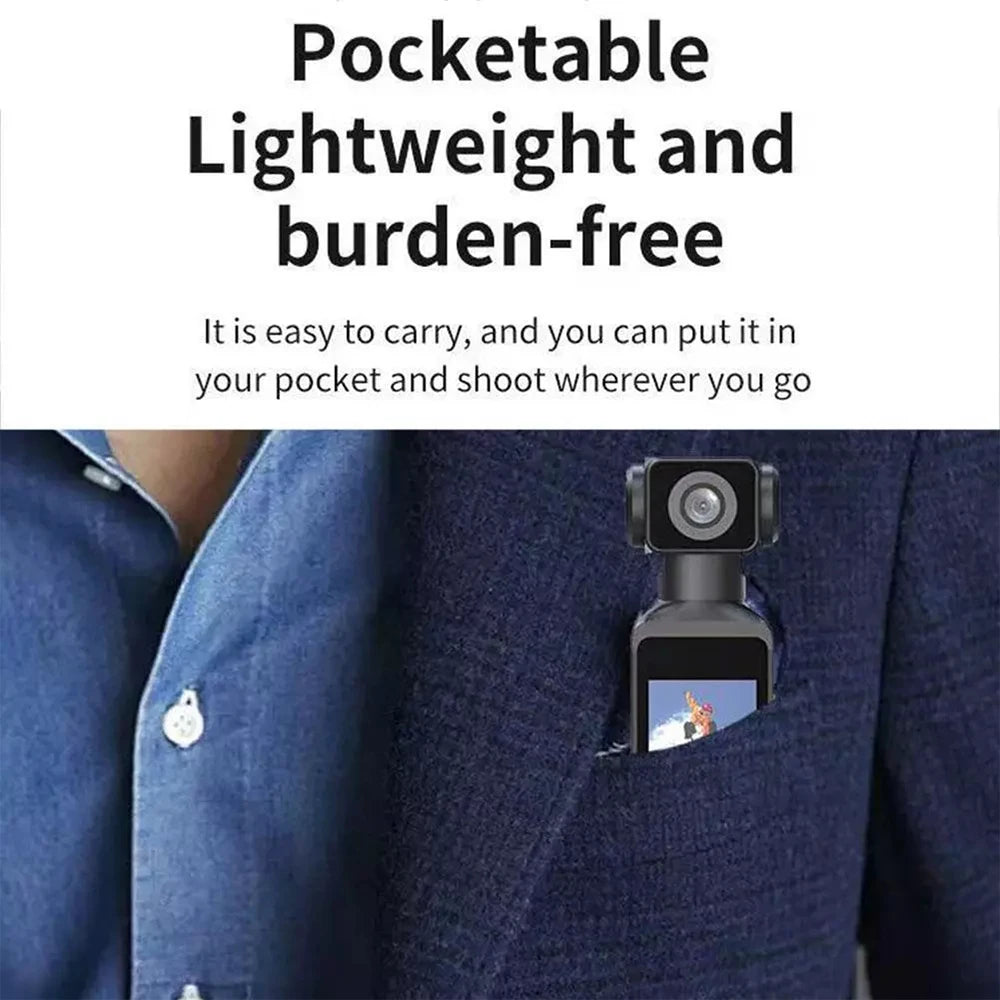 K1 Pocket 5k Hd Wifi Handheld 270° Rotatable Sports & Vlogging Action Camera