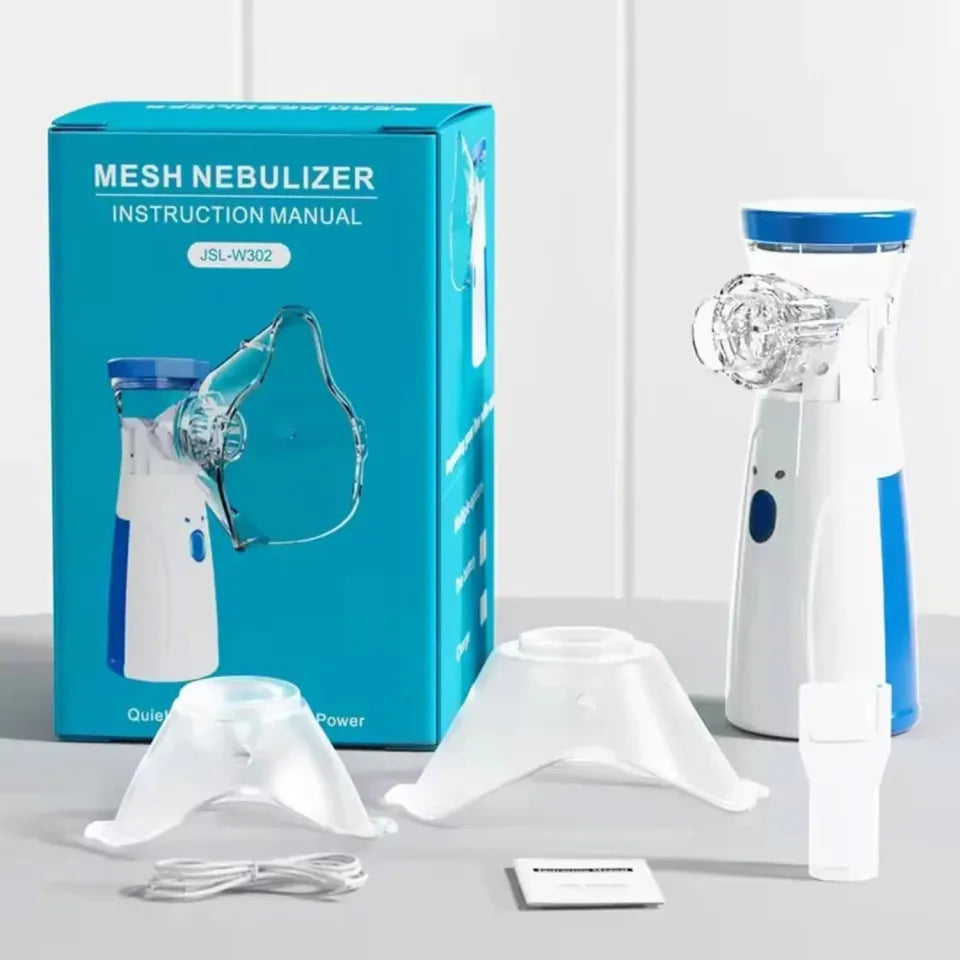 Portable Mesh Nebulizer Machine JSL-W302 - Quiet & Efficient Handheld Nebulizer for Kids & Adults
