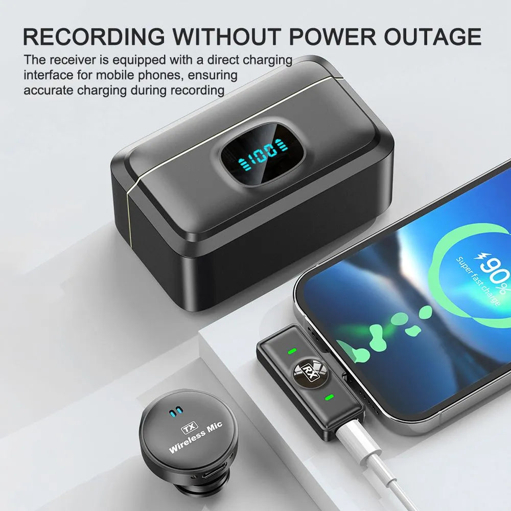 M19 Pro Wireless Microphone - Professional Dual Mic System with Charging Case & Noise Cancellation