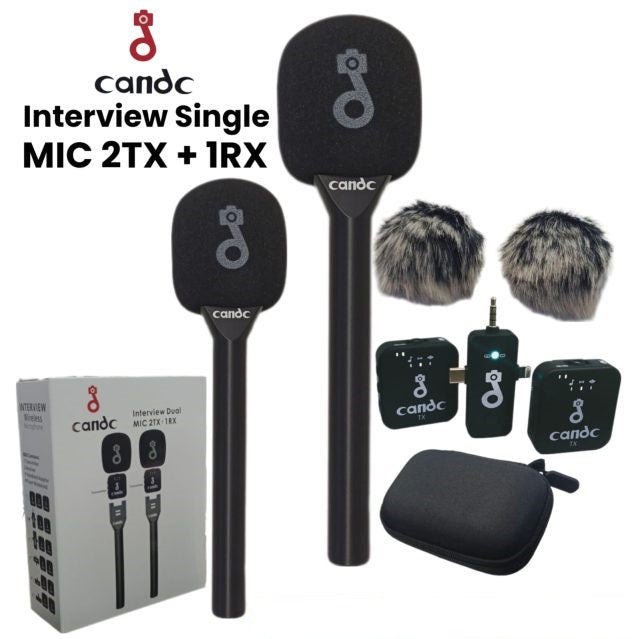 Candc interview Double Mic Candc Interview Mic 2TX +1RX
