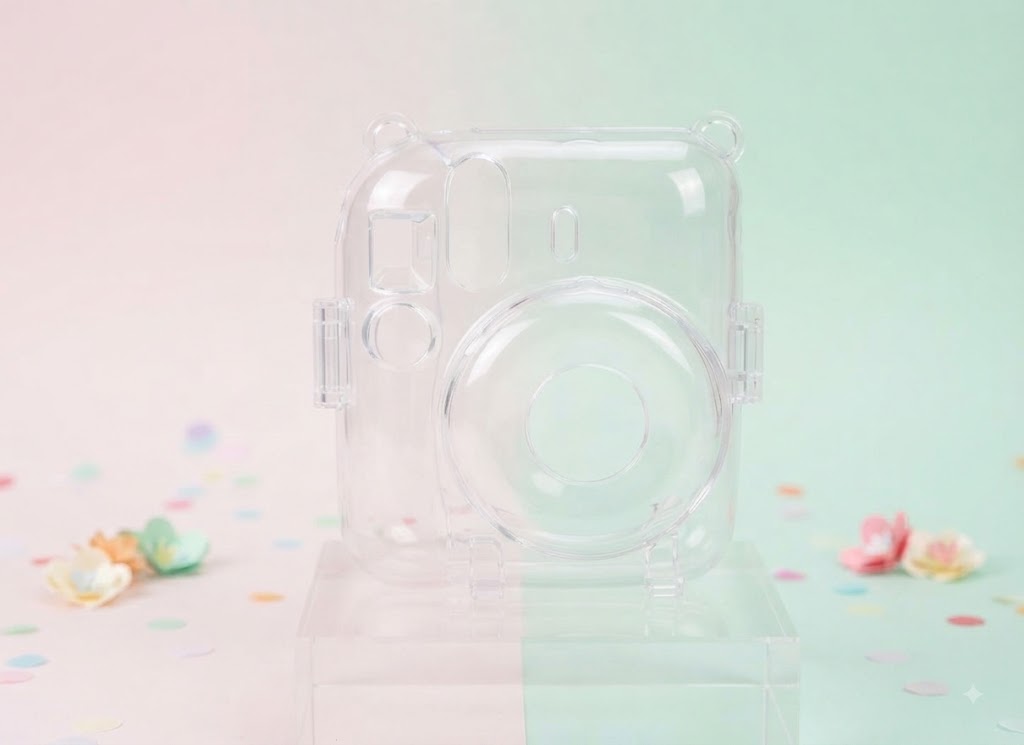 Clear Protective Case for Fujifilm Instax Mini 12 - Transparent Crystal Cover