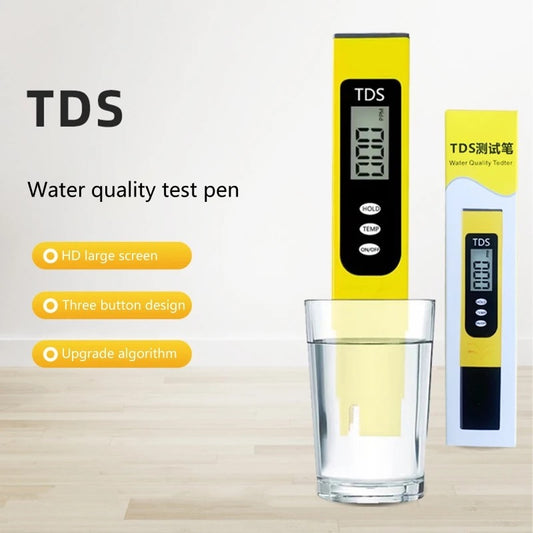 TDS Tester Digital LCD Water Quality Testing Pen for Household Tap Water Swimming Pools Aquarium