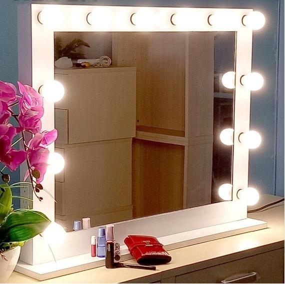 Hollywood Style LED Vanity Mirror Lights Kit - 10 Dimmable Bulbs, 3 Color Modes & USB Powered for Makeup Dressing Table