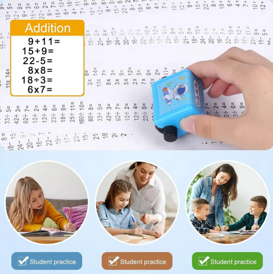 Roller Addition Pupils Maths Math Practice Number Rolling Stamp Addition  ( Only Addition Plus Functions )
