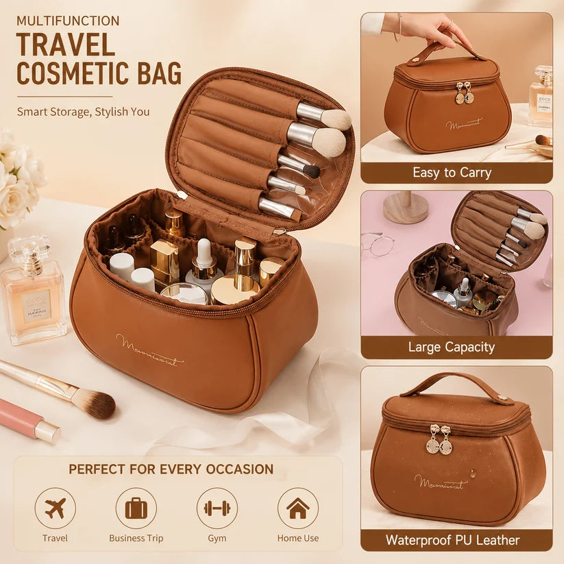 Multifunction Travel Cosmetic Bag & Makeup Organizer