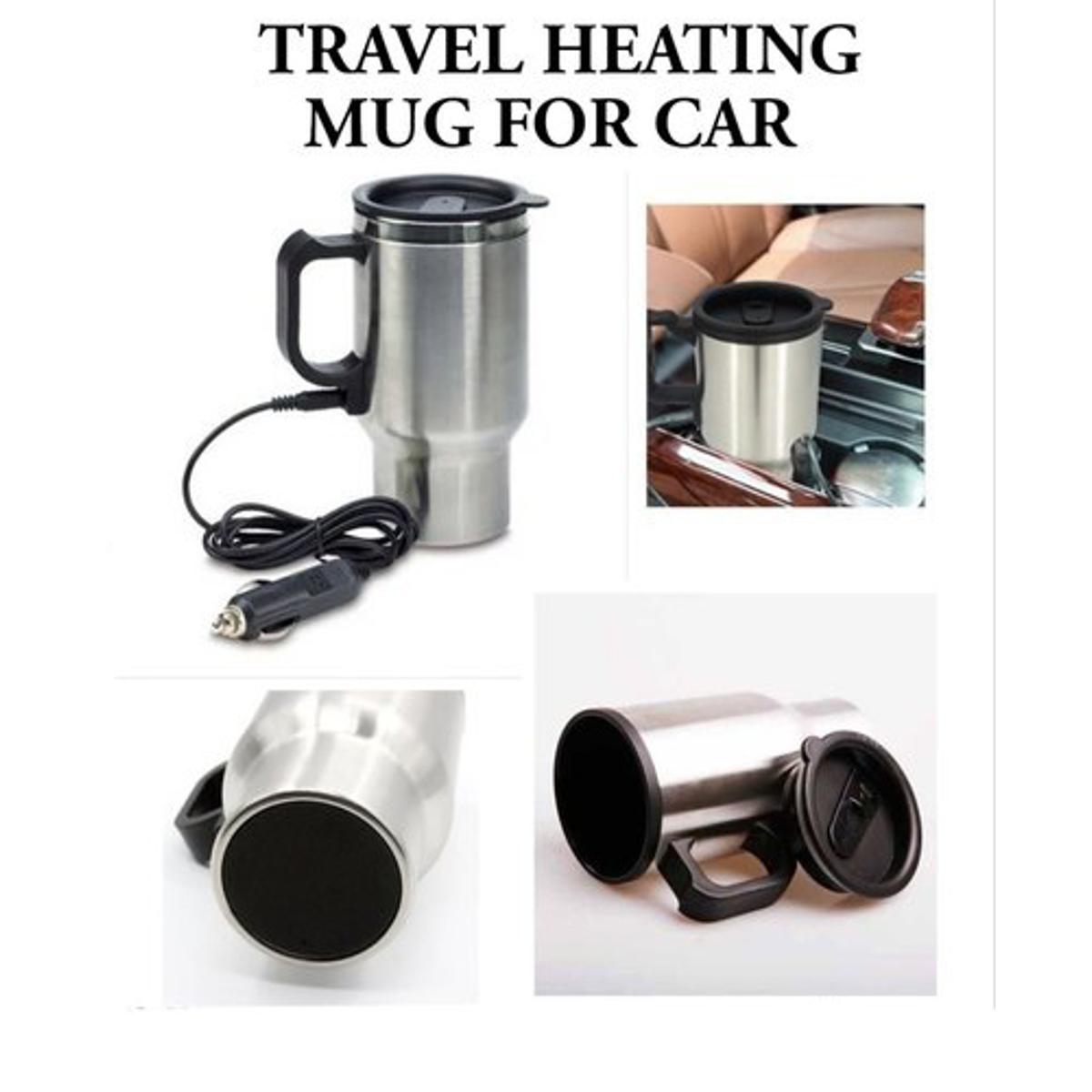 Steel Travel Outdoor Electric Mug 12V Car Charging Electric Kettle Stainless Steel Travel Coffee Mug Cup Heated Thermos 450Ml