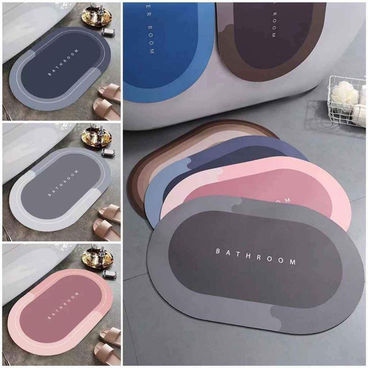 Non-slip Super Absorbent Bathroom Floor Mat Quick Drying Bathroom Carpet Bath Mat Door Mat for Bathroom Toilet Doorway Carpet Rug