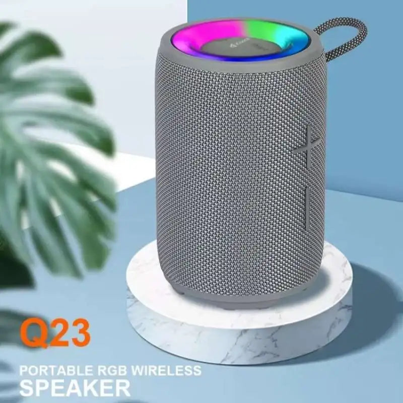 Kisonli Q23 12w Bt Super Bass Wireless Bluetooth Speaker With Rgb Light