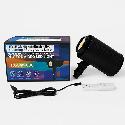 RGBW-600 High Definition LED Photography & Live Streaming Light - Professional Studio Video Lighting Solution