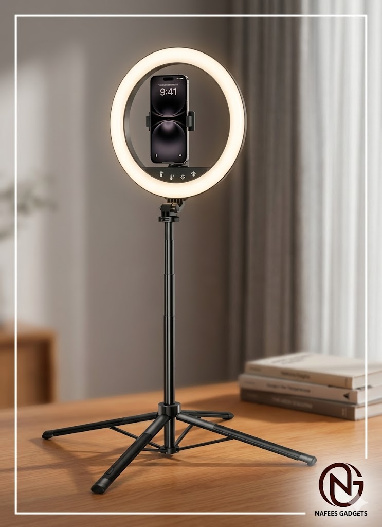 NeePho NP-L16 12-inch LED Ring Light with Adjustable Tripod Stand