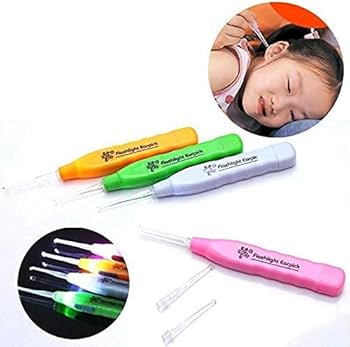 Ear wax Remover with LED Flashlight Ear pick for Ear wax remover and cleaner, Ear cleaning tools for kids and adults Curette Store Extra Extensions in Rear Better Accuracy Earpick